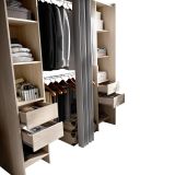 Guardaroba grande con ripiani regolabili rovere 180x205h cm - Olaf