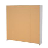 Guardaroba grande Frances, Mobile camera da letto, Cabina armadio portabiti, Armadio appendiabiti, 50x196 h200 cm, Bianco