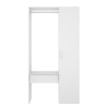 Guardaroba grande in legno bianco 98x187h cm - Actor