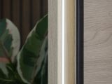 Guardaroba Grande Marrone Rovere Nero Appendiabiti 2 Ripiani 220x217.5h cm, 4 Vani - Palestro