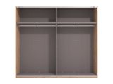 Guardaroba Grande Marrone Rovere Nodi 2 Ripiani Appendiabiti 245x217.5h cm, 2 Ante - Resiutta
