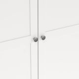 Guardaroba grande Monique, Mobile camera da letto, Cabina armadio portabiti, Armadio appendiabiti, 62x196 h200 cm, Bianco