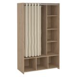 Guardaroba grande salvaspazio rovere e beige 105x180h cm - Jal