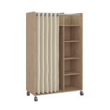 Guardaroba grande salvaspazio rovere e beige 99x160h cm - Alfangon