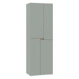 Guardaroba Grande Verde 5 Ripiani Appendiabiti 42x184h cm, Apertura Battente - Lidasime