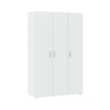 Guardaroba in legno bianco 110x179h cm - Pettineo