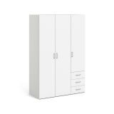 Guardaroba in legno bianco 115x175h cm - Arley