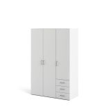 Guardaroba in legno bianco 115x175h cm - Arley