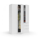 Guardaroba in legno bianco 135x200h cm - Ade