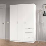 Guardaroba in legno bianco 135x200h cm - Ade