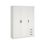 Guardaroba in legno bianco 147x200h cm - Simeon