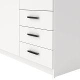 Guardaroba in legno bianco 147x200h cm - Simeon