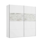 Guardaroba in legno bianco 180x200h cm - Ainu