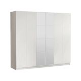 Guardaroba in legno bianco 207x183h cm - Gaja
