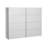 Guardaroba in legno bianco 242x201h cm - Acerno