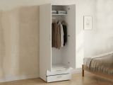 Guardaroba in legno bianco 74x214h cm - Buriasco