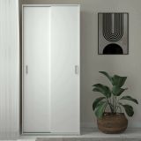 Guardaroba in legno bianco 77x175h cm - Cindy