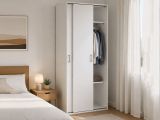 Guardaroba in legno bianco 77x175h cm - Cindy