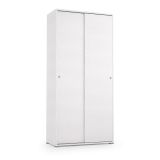 Guardaroba in legno bianco 90x195h cm - Alaysia