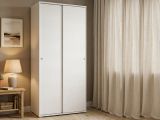 Guardaroba in legno bianco 90x195h cm - Alaysia