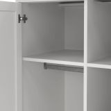 Guardaroba in legno bianco 96x200h cm - Albiolo