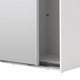 Guardaroba in legno bianco e trasparente 118x200h cm - Teheran