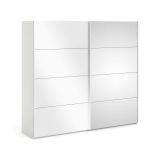 Guardaroba in legno bianco lucido 242x220h cm - Catalina