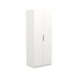 Guardaroba in legno bianco opaco 79x203h cm - Fioretta