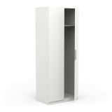 Guardaroba in legno bianco opaco 79x203h cm - Fioretta