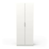 Guardaroba in legno bianco opaco 79x203h cm - Fioretta