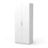 Guardaroba in legno bianco opaco 79x203h cm - Fioretta