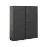 Guardaroba in legno nero 182x220h cm - Paeng