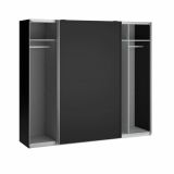 Guardaroba in legno nero 250x218h cm - Acciano