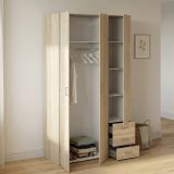 Guardaroba in legno quercia 115x200h cm - Aquilone