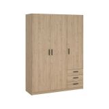 Guardaroba in legno rovere 147x200h cm - Simeon