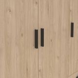 Guardaroba in legno rovere 147x200h cm - Simeon