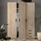 Guardaroba in legno rovere 147x200h cm - Simeon