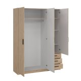 Guardaroba in legno rovere 147x200h cm - Simeon