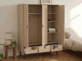 Guardaroba in legno rovere 150x200h cm - Virgil