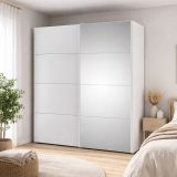 Guardaroba largo bianco lucido 182x220h cm - Seraphin