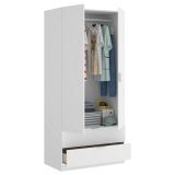 Guardaroba moderno bianco 81x184h cm - Anya
