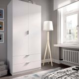 Guardaroba moderno bianco 81x184h cm - Anya