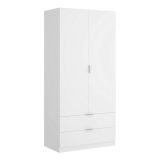 Guardaroba moderno bianco 81x184h cm - Anya