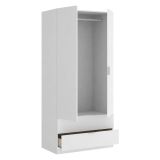 Guardaroba moderno bianco 81x184h cm - Anya