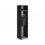 Guardaroba piccolo 1 ripiano nero 58x218h cm - Kaihime