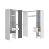 Guardaroba reversibile bianco 214x205h cm - Pali
