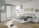 Guardaroba salvaspazio bianco e cemento 150x200h cm - Opi