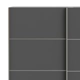 Guardaroba salvaspazio bianco e grigio 182x201h cm - Attilio
