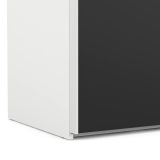 Guardaroba salvaspazio bianco e nero 242x220h cm - Kauri