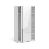 Guardaroba salvaspazio bianco lucido 122x220h cm - Severin